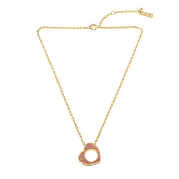 *NWT* Kurt Geiger London Pav Heart Short Pendant Necklace - Picture 5 of 14